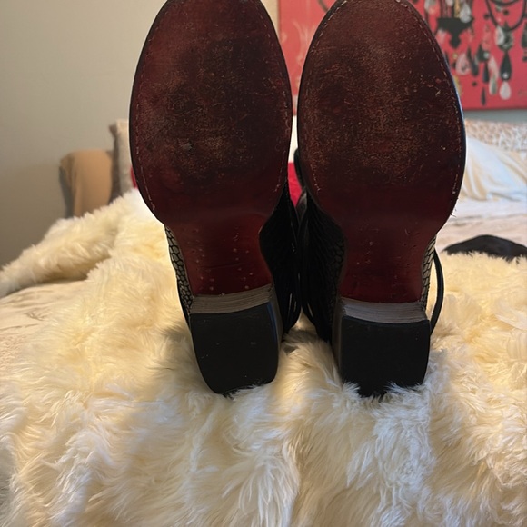 Freebird Coal Black Snake Boots sz 10 worn 3 times. - Picture 3 of 10